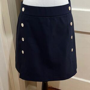 Rachel Zoe Navy Nautical Theme Mini Skirt Women's 14